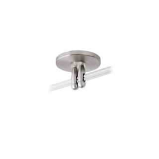 Monorail Track Light Direct Dual Feed Canopy in Satin Nickel by LBL