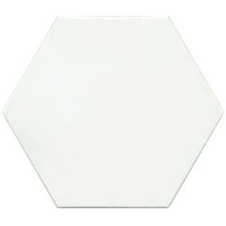 Merola Tile Hexatile Matte Blanco 7 in. x 8 in. Porcelain Floor and Wall Tile (2.2 sq. ft. / pack) FEQ8HMB