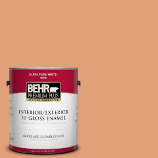 BEHR Premium Plus 1 gal. #M220 5 Roasted Seeds Hi Gloss Enamel Interior/Exterior Paint 840001