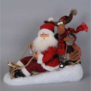 Karen Didion Originals Christmas Spirit Santa Figurine