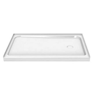 MAAX 60 in. x 32 in. Single Threshold Shower Base with Right Drain in White 105706 000 001 002