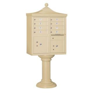 Salsbury Industries 3300R Series Sandstone Private 8 A Size Doors Type I Regency Decorative Cluster Box Units 3308R SAN P