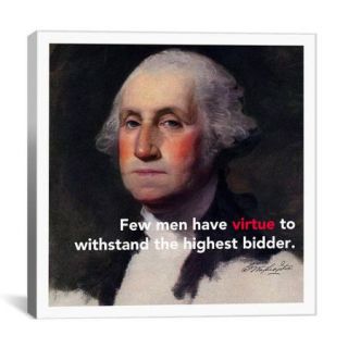 iCanvas George Washington Quote Canvas Wall Art