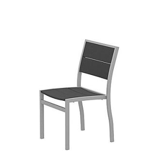 Trex Trex Outdoor Surf City Dining Side Chair; Textured Silver/Stepping Stone