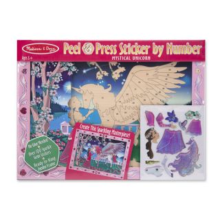 Mystical Unicorn Peel and Press Sticker by Number by Melissa & Doug