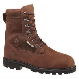 Rocky Size 10 Steel Toe Work Boots, Men's, Brown, W, 6223 10 WIDE