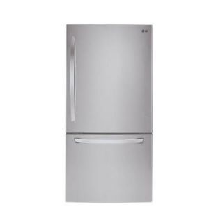 LG Electronics 24 cu. ft. Bottom Freezer Refrigerator in Stainless Steel LDCS24223S