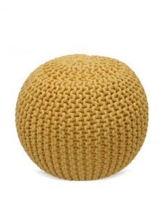 Knitted Round Pouf by nuLOOM