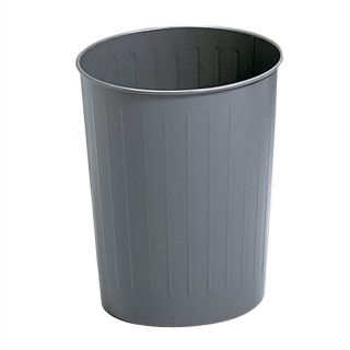 Safco Charcoal Round Wastebasket 23.5 Quart (Set of 6)   9604CH