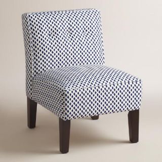 Blue Print Randen Upholstered Chair with Wood Legs