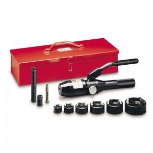 Gardner Bender KOS520 Knockout Punches, Steel Self Contained Hydraulic Driver Slug Out Set   1/2"   2" Conduit