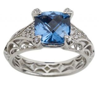 Tacori IV Diamonique Epiphany 3.65 ct tw Ring w/ Pave Prongs —