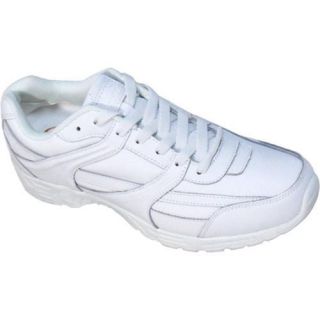 Mens Genuine Grip Footwear Slip Resistant Athletic White Leather