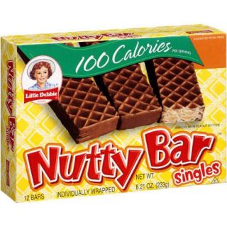 Little Debbie Nutty Bar Wafers With Peanut Butter Cookies, 8.21 oz