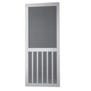 Screen Tight 36 in. x 80 in. Solid Vinyl White Screen Door with Hardware 5BAR36HD