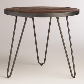 Wood Hairpin End Table