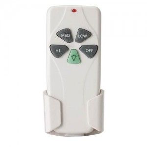 Nutone RCK01 Fan Speed Control, Hand Held Remote Control Transmitter and Receiver for CFS Standard Indoor Ceiling Fans