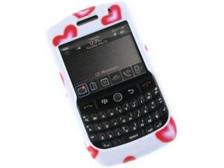 Hard Plastic Design Protector Cover Case Sparkle Hearts For BlackBerry Curve 8900