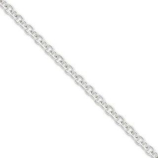 Sterling Silver 24in 6.10mm Cable Necklace Chain