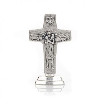 Michael Anthony Jewelry® 3 1/4" Silvertone Standing Vedele Papal Cross   7836656