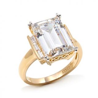 Absolute™ 6.46ct Emerald Cut and Baguette Ring   7838497