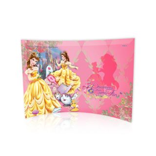 Disney Princesses (Belle) Curved Glass Print with Photo Frame by Trend