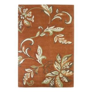 Kas Rugs Textured Bouquet Spice 3 ft. 6 in. x 5 ft. 6 in. Area Rug FLO455036X56