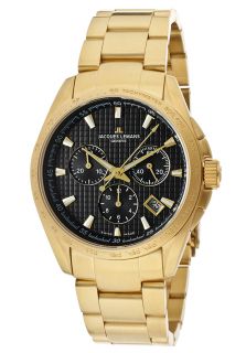 Men's Chronograph Gold Tone Stainless Steel Black Dial