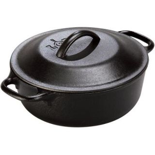 Lodge Logic 2 Quart Serving Pot with Iron Cover