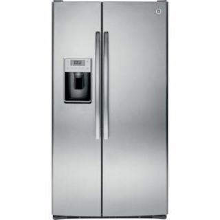 GE Profile 28.4 cu. ft. Side by Side Refrigerator in Stainless Steel PSS28KSHSS