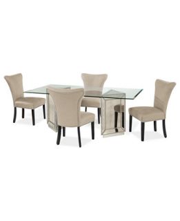 Sophia Dining Room Furniture, 5 Piece Set (76 Table and 4 Side