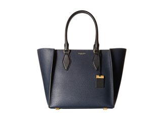 Michael Kors Gracie Large Tote Grained French Calf Navy Black