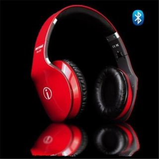 Rhythmz IME 22817 Wireless Fashion Hi Fi Bluetooth Headphone   Red