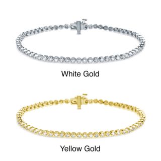 Auriya 14k White or Yellow Gold 1ct TDW Diamond Tennis Bracelet (H I