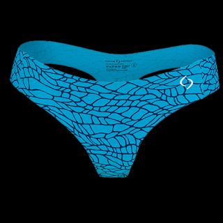 Moving Comfort by Brooks Out Of Sight Workout Thong   Womens   Training   Clothing   Azure Woven