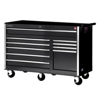 International 56 in. Tech Series 10 Drawer Cabinet, Black VRB 5610BK