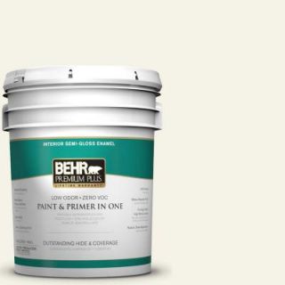 BEHR Premium Plus 5 gal. #BWC 04 Beach House Semi Gloss Enamel Interior Paint 305005