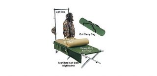 Heavy Duty Army Cot and Accessories