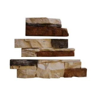 Native Custom Stone Go Stone #18 Coastal Blend Flats 4 in. x 8 in., 4 in. x 12 in., 4 in. x 16 in. Stone Panels (5 sq. ft./Box) 855339004010