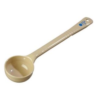 Carlisle 3 oz. Polycarbonate Long handled Solid Portioning Spoon in Beige (Case of 12) 437006
