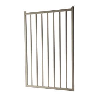 Powder Coated Steel Decorative Fence Gate (Common: 3.5 ft x 5 ft; Actual: 3.25 ft x 4.83 ft)