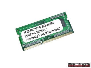 1GB PC2700 DDR 333Mhz 200Pin SODIMM RAM MEMORY for HP Pavilion DV1000 DV4000 DV5000 DV8000 NEW (Ship from US)