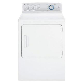 GE 27 in. W 7 cu. ft. DuraDrum Gas Dryer with HE SensorDry in White GTDP490GDWS