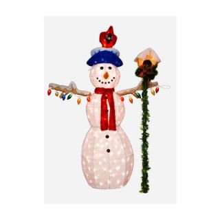 Holiday Living 4.5 ft Tinsel Christmas Snowman