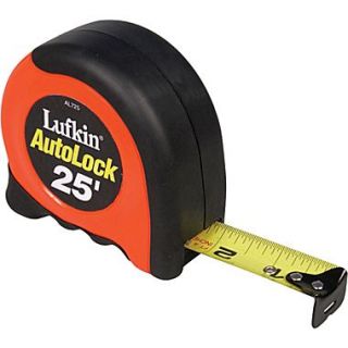 Lufkin A5 Yellow Clad Steel Autolock Series 700 Measuring Tape, 25 ft (L) x 1 in (W) Blade