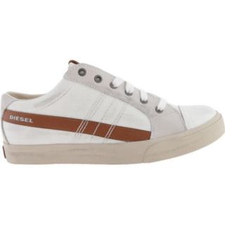 Mens Diesel D Velows D String Low White/Leather Brown   17116535
