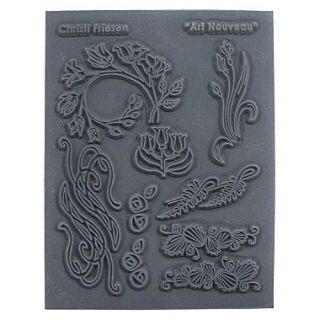 Great Create Art Nouveau Texture Stamp, 5 1/2 x 4 1/2