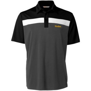 CBUK by Cutter & Buck Pittsburgh Steelers Charcoal Chambers Polo
