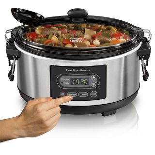 Hamilton Beach 33957 Stay or Go 5 quart Programmable Slow Cooker