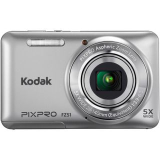 Kodak Silver FZ51 SL Digital Camera with 16.15 Megapixels and 5x Optical Zoom